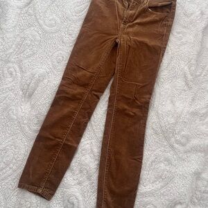 Golden Brown Corduroy Pants